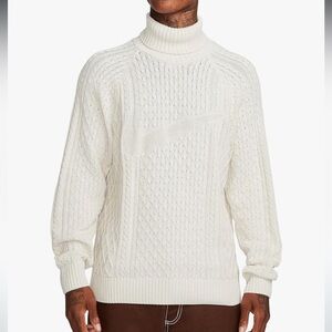 NWT Nike cable knit turtleneck sweater men’s sz M